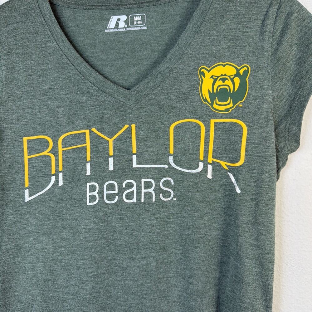Baylor Bears BU Green Crew Neck SS Tee T-Shirt medium college gear football - Picture 4 of 12
